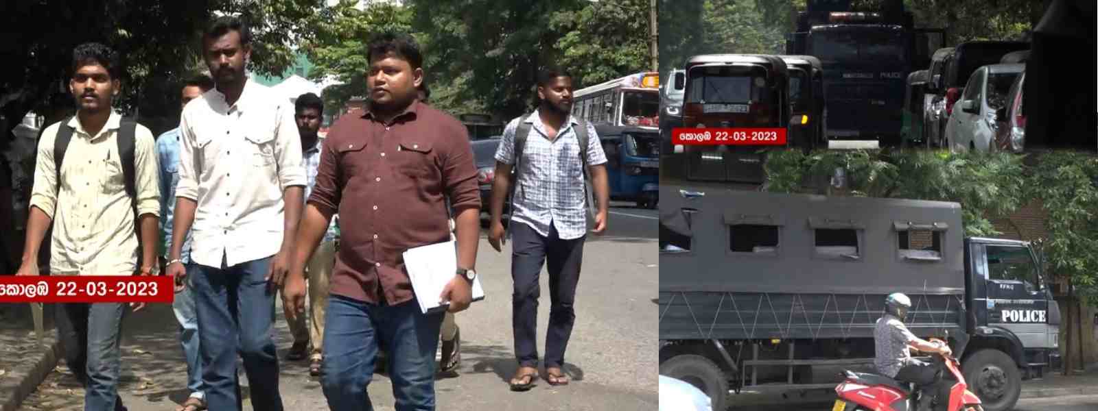 වසන්ත ඇතුළු පිරිසක් විශ්වවි.ප්‍රතිපාදන කොමිසමට